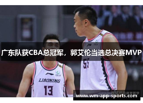 广东队获CBA总冠军，郭艾伦当选总决赛MVP